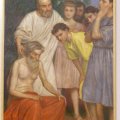 A restaurált bal pannó